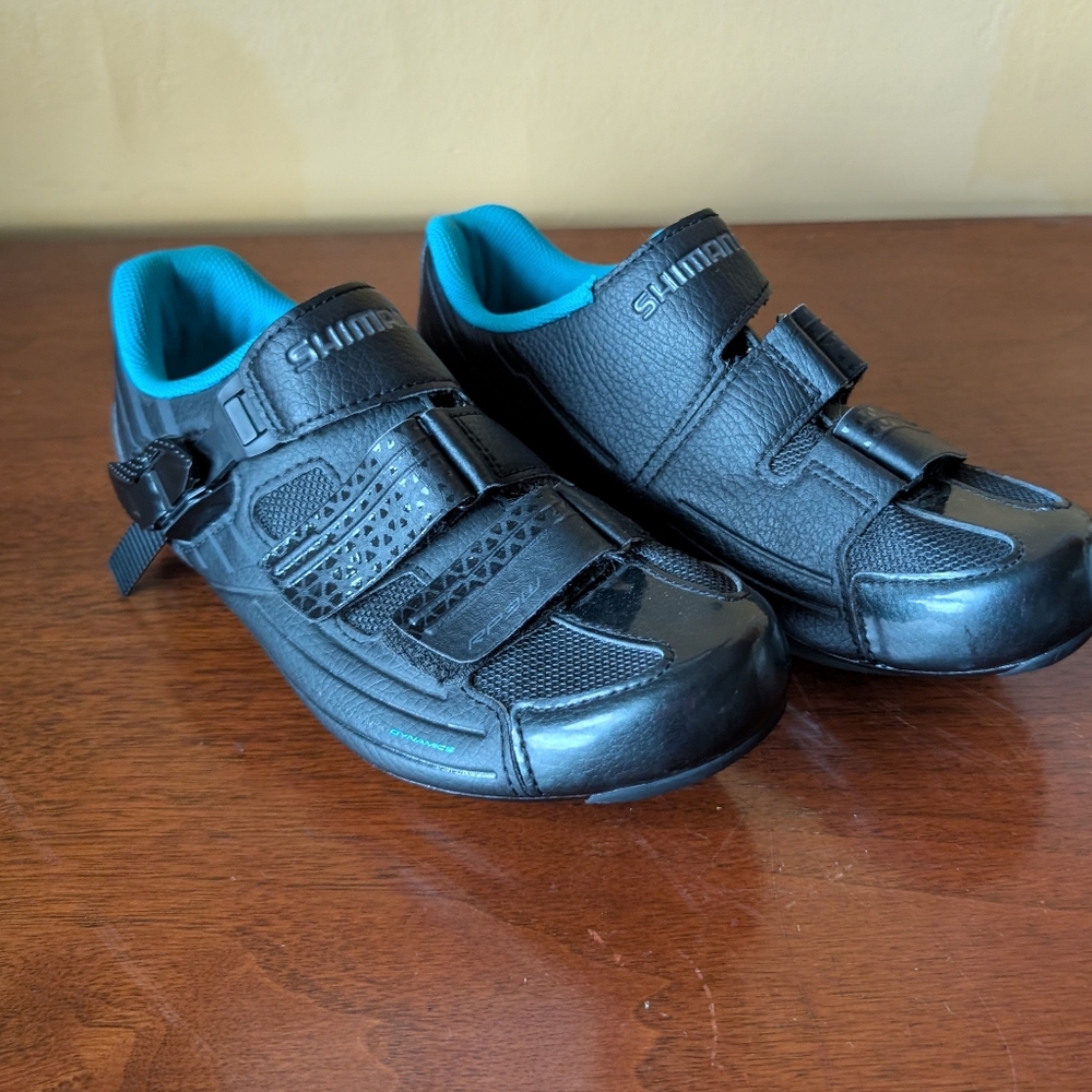 Shimano Womans Cycling Shoes SH-RP 300 W L - Black and Blue NWOT Sz 5.5